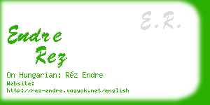 endre rez business card